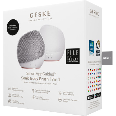 Ультразвукова щітка для тіла та інтенсивний пілінг GESKE Sonic Body Brush&Intensive Exfoliator 7 в 1 starlight