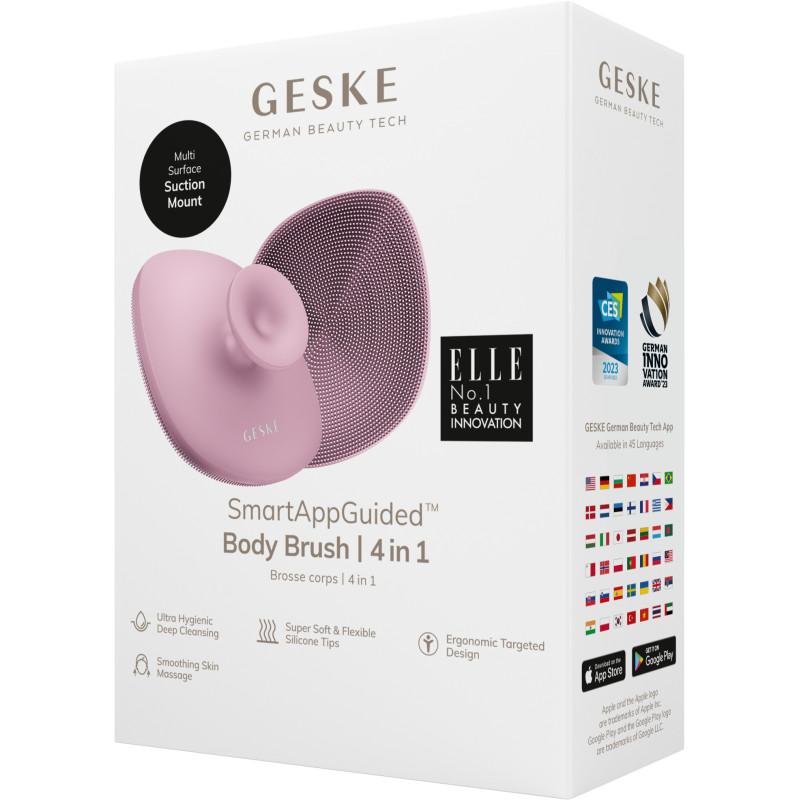Щітка для тіла GESKE Body Brush 4 в 1 pink
