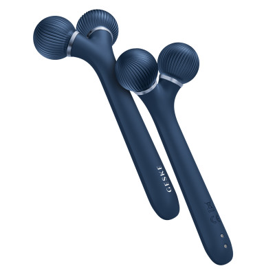 Електронний ультразвуковий ролик для обличчя GESKE Sonic Facial Roller 4 в 1 midnight
