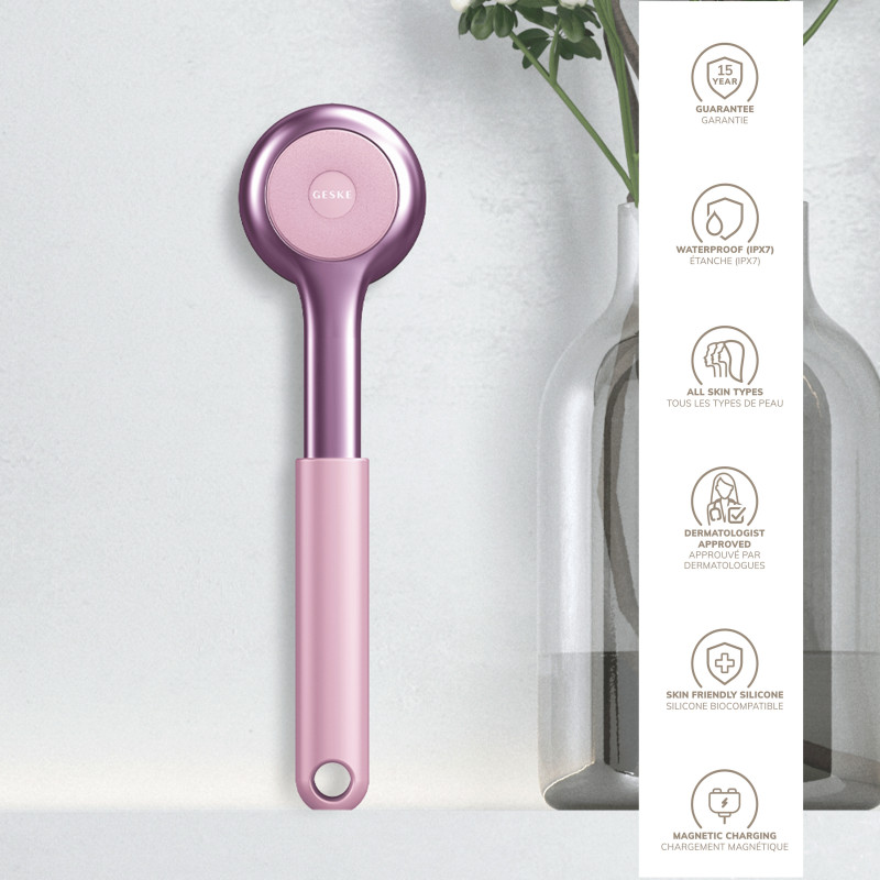 Ультразвукова щітка для всього тіла GESKE Sonic Full-Body Brush&Intensive Exfoliator pink