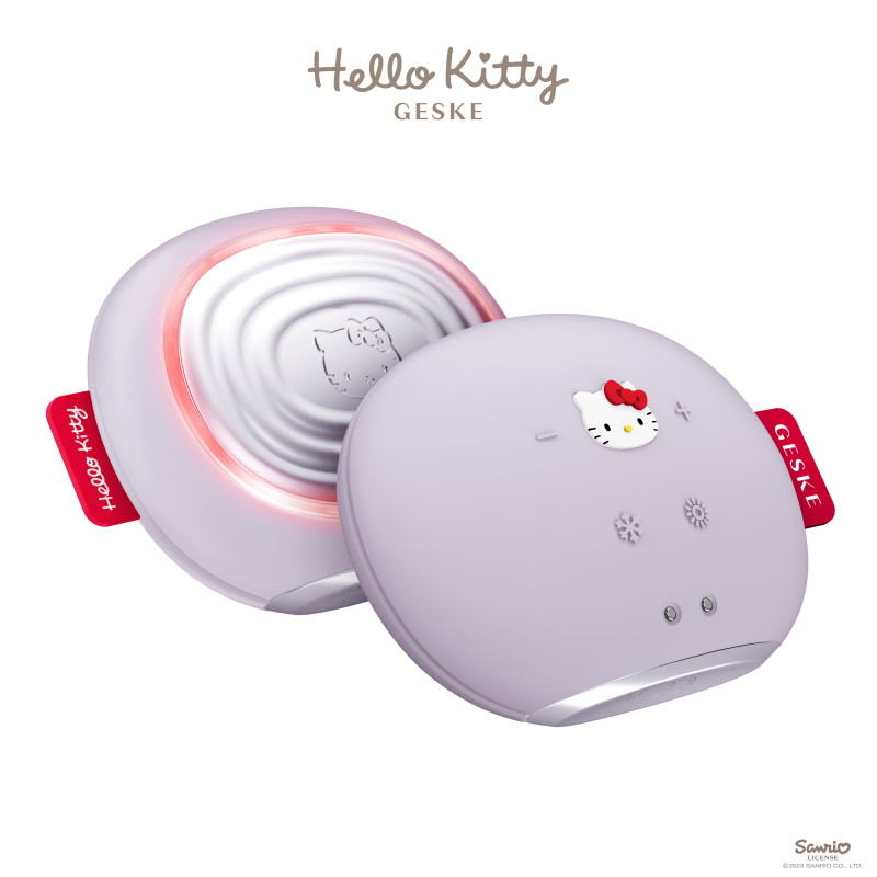 Ультразвукова маска тепло та холод GESKE Sonic Warm&Cool Mask 8 в 1 by Hello Kitty purple