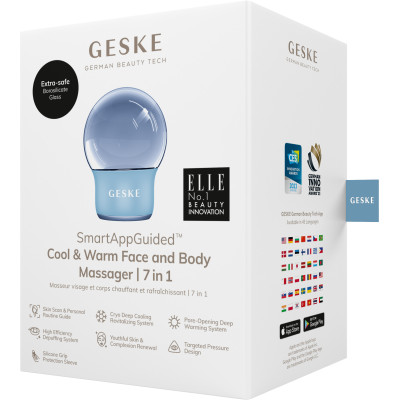 Масажер для обличчя і тіла GESKE Cool&Warm Face and Body Massager 7 в 1 aquamarine