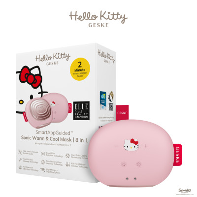 Ультразвукова маска тепло та холод GESKE Sonic Warm&Cool Mask by Hello Kitty pink
