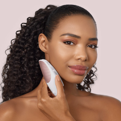 Електронна звукова термощітка для обличчя GESKE Sonic Thermo Facial Brush 6 в 1 starlight