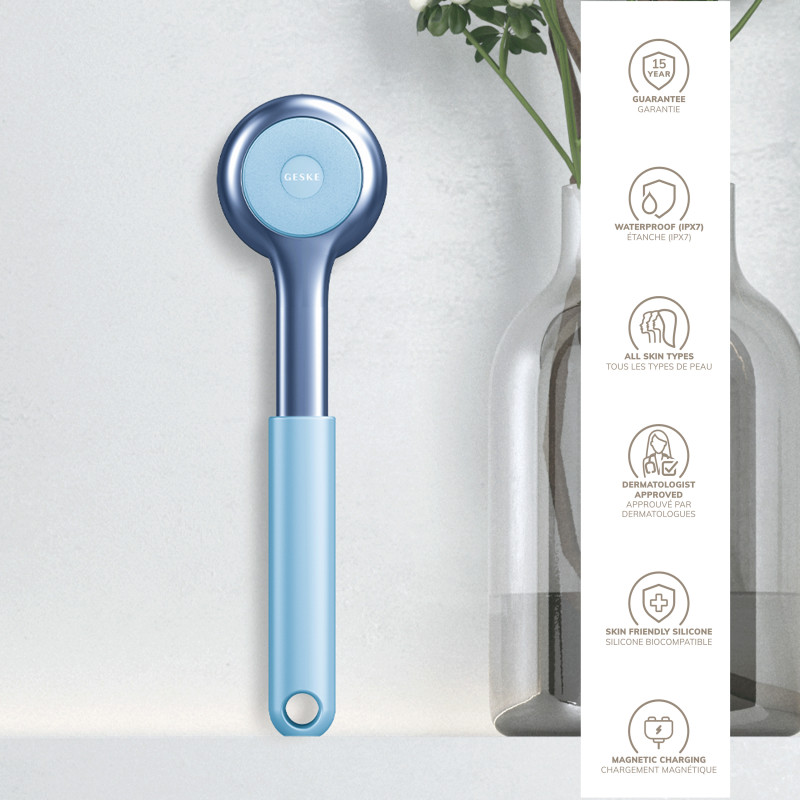 Ультразвукова щітка для всього тіла GESKE Sonic Full-Body Brush&Intensive Exfoliator 8 в 1 aquamarine