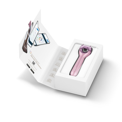 Електронний ролер для обличчя з мікроголками GESKE MicroNeedle Face Roller pink