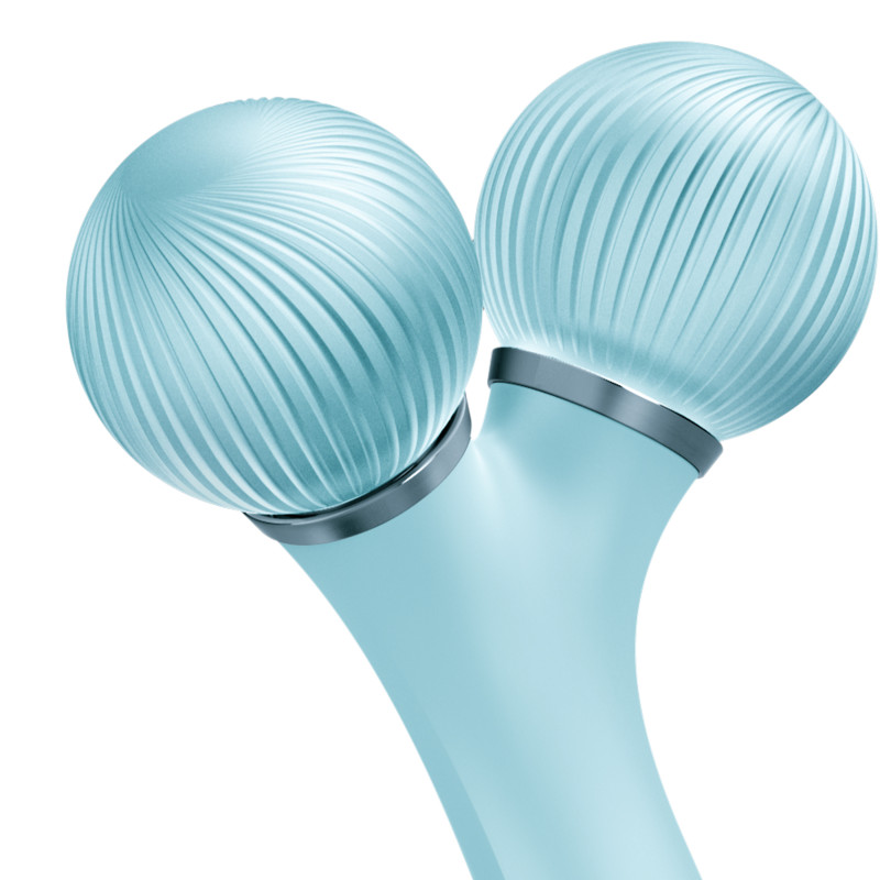 Електронний ультразвуковий ролик для обличчя GESKE Sonic Facial Roller 4 в 1 turquoise
