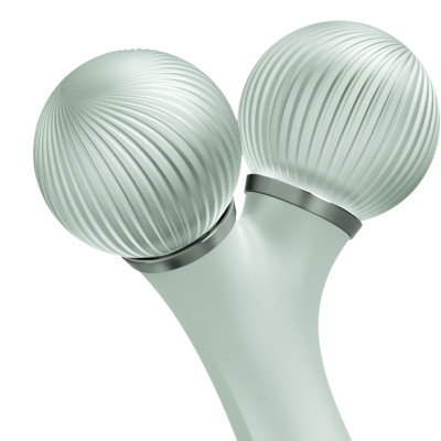 Електронний ультразвуковий ролик для обличчя GESKE Sonic Facial Roller 4 в 1 green