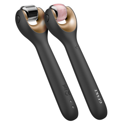 Електронний ролер для обличчя з мікроголками GESKE MicroNeedle Face Roller gray