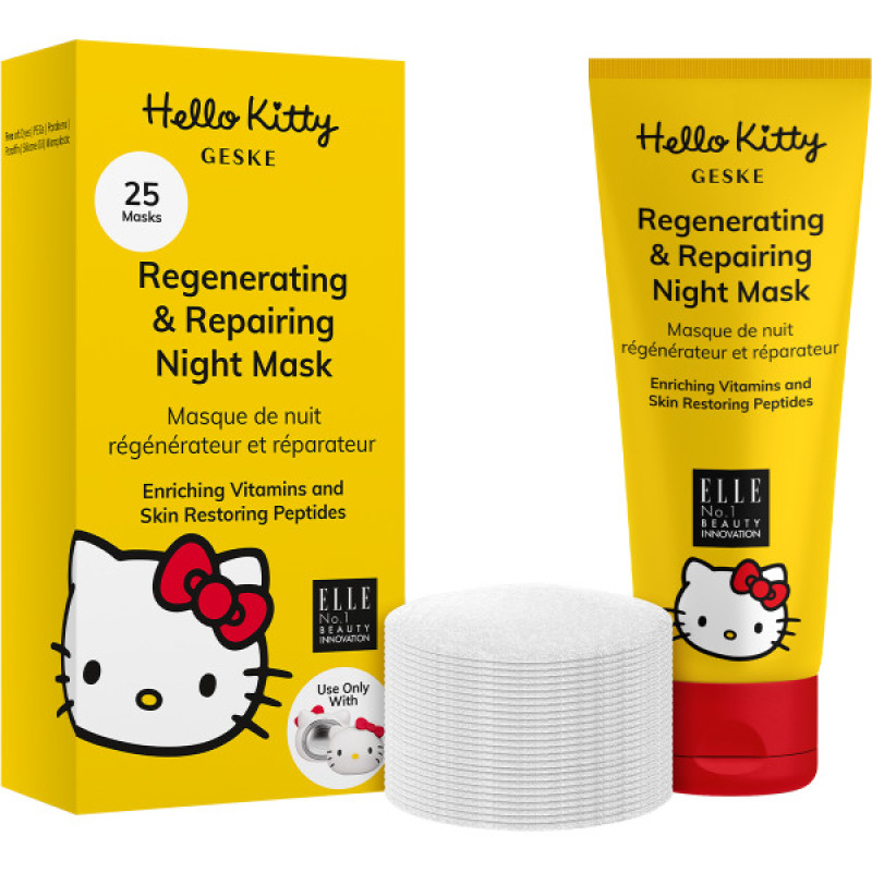 Регенеруюча та відновлювальна нічна маска GESKE Regenerating&Repairing Night Mask by Hello Kitty Head 25 шт