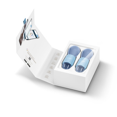 Подвійний масажер для очей GESKE Cool&Warm Duo Eye Massager 7 в 1 aquamarine