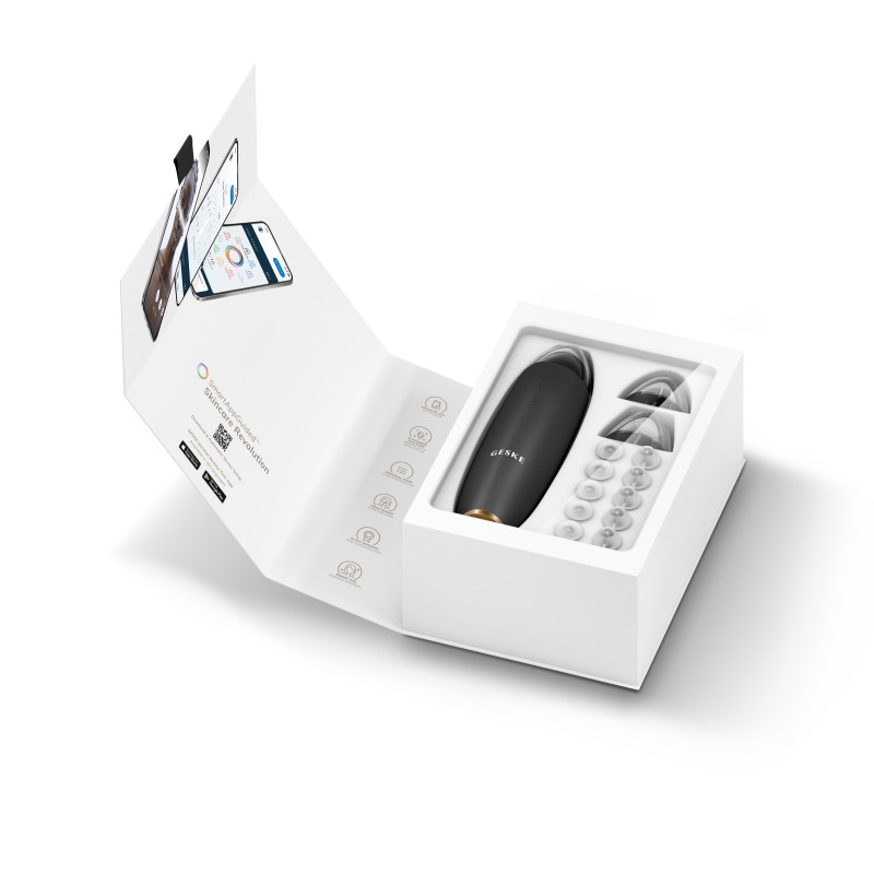 Мікродермабразійний пристрій для видалення чорних цяток GESKE MicroDermabrasion Blackhead Remover 7 в 1 gray