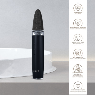 Шліфувальна пилка для стоп з додатковими насадками GESKE Electric Pumice Foot Smoothing Multi-Pen 8 в 1 black