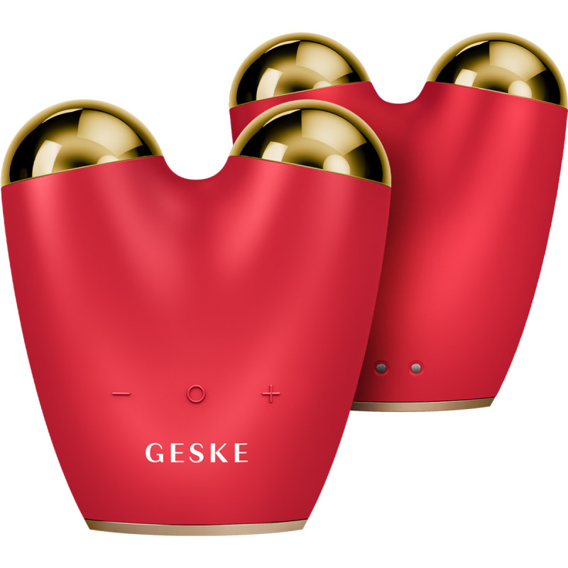 Мікрострумовий підтягувач обличчя GESKE MicroCurrent Face-Lifter 6 в 1 red