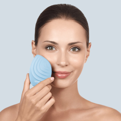 Електронна ультразвукова щітка для обличчя GESKE Sonic Facial Brush 5 в 1 aquamarine