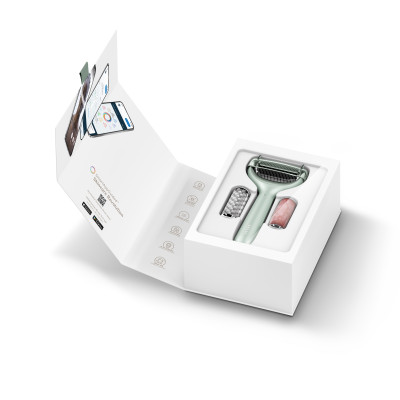 Ролер для голкової мезотерапії обличчя та тіла GESKE MicroNeedle Face&Body Roller 9 в 1 green
