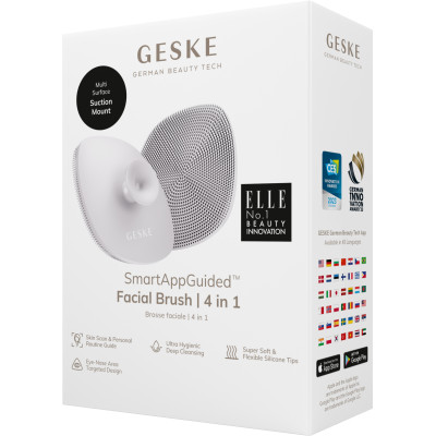 Щітка для обличчя GESKE Facial Brush 4 в 1 з тримачем starlight