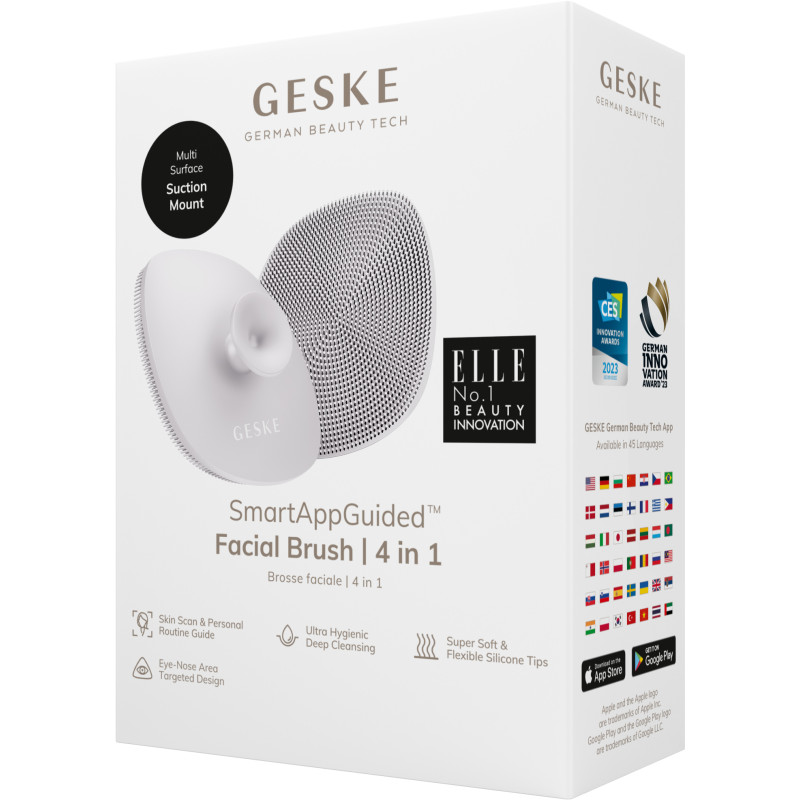 Щітка для обличчя GESKE Facial Brush 4 в 1 з тримачем starlight