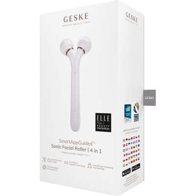 Електронний ультразвуковий ролик для обличчя GESKE Sonic Facial Roller 4 в 1 starlight