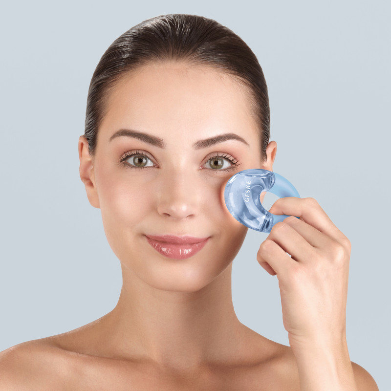 Масажер для очей GESKE Cool&Warm Eye Massager 7 в 1 aquamarine