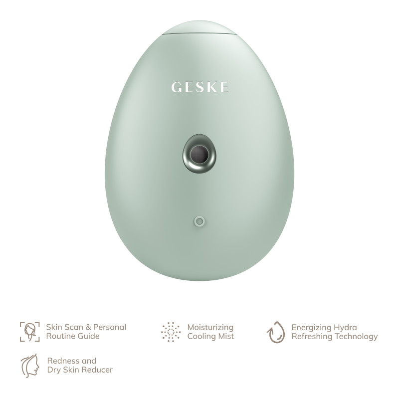 Електронний освіжувач для зволоження обличчя GESKE Facial Hydration Refresher 4 в 1 green
