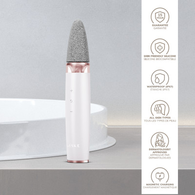 Шліфувальна пилка для стоп з додатковими насадками GESKE Electric Pumice Foot Smoothing Multi-Pen 8 в 1 starlight