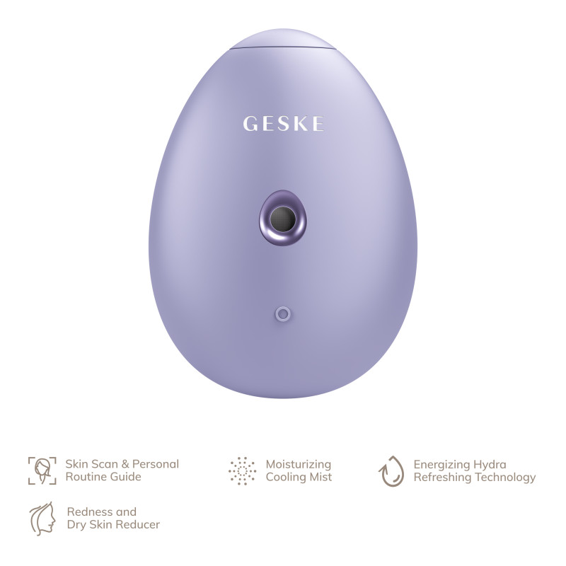 Електронний освіжувач для зволоження обличчя GESKE Facial Hydration Refresher 4 в 1 purple