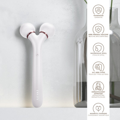 Електронний ультразвуковий ролик для обличчя GESKE Sonic Facial Roller 4 в 1 starlight