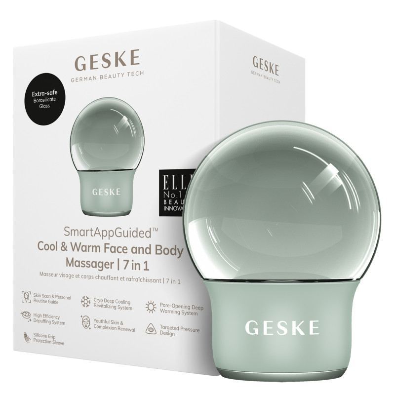 Масажер для обличчя і тіла GESKE Cool&Warm Face and Body Massager 7 в 1 green