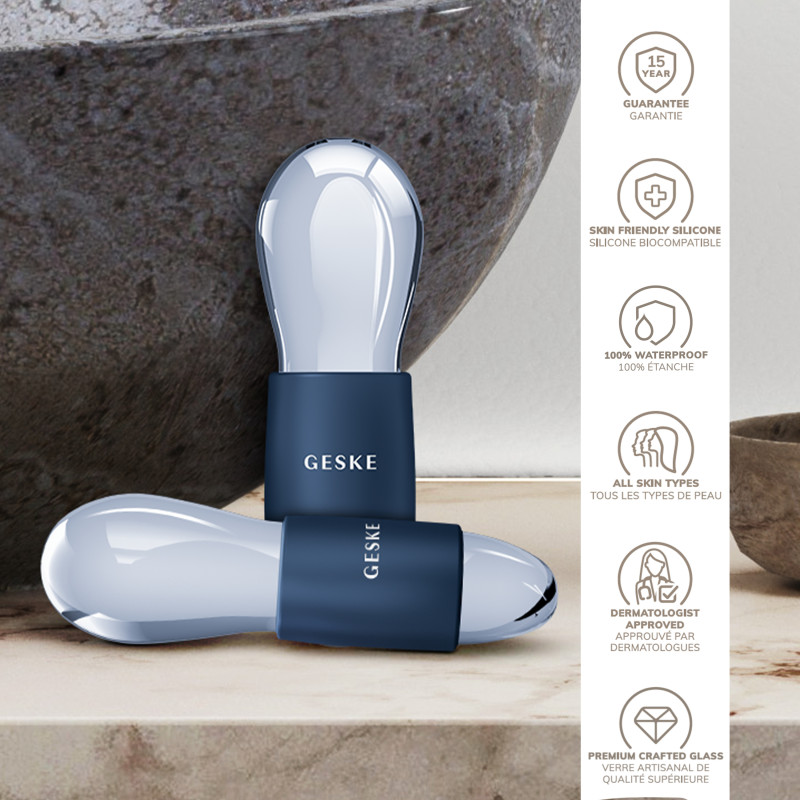 Подвійний масажер для очей GESKE Cool&Warm Duo Eye Massager 7 в 1 midnight