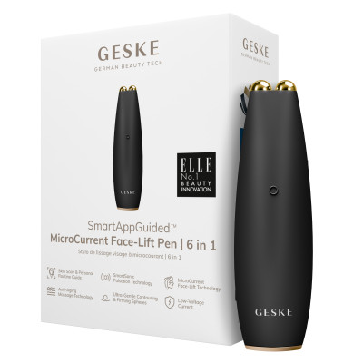 Мікрострумова ручка для підтяжки обличчя GESKE MicroCurrent Face-Lift Pen gray