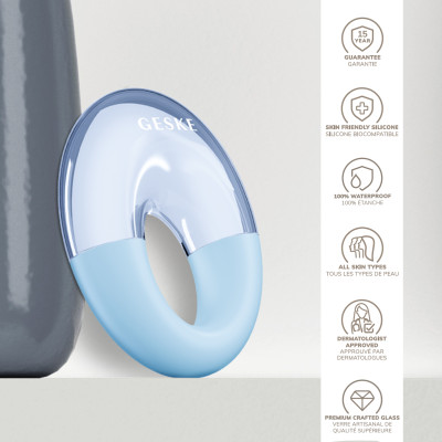 Масажер для очей GESKE Cool&Warm Eye Massager 7 в 1 aquamarine