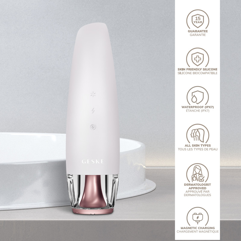 Антивіковий LED-випромінювач для відновлення шкіри обличчя GESKE Anti-Aging Skin Renewer starlight