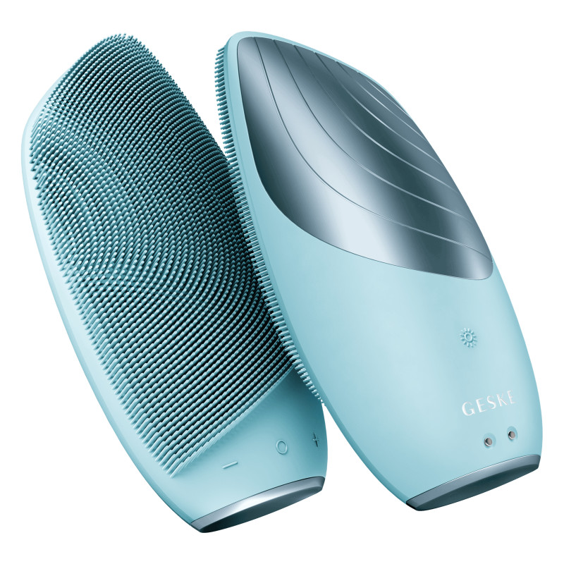 Електронна звукова термощітка для обличчя GESKE Sonic Thermo Facial Brush 6 в 1 turquoise