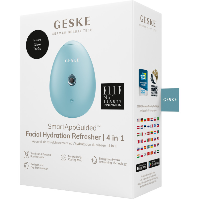 Електронний освіжувач для зволоження обличчя GESKE Facial Hydration Refresher 4 в 1 turquoise