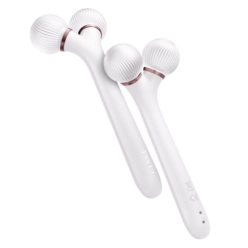 Електронний ультразвуковий ролик для обличчя GESKE Sonic Facial Roller 4 в 1 starlight