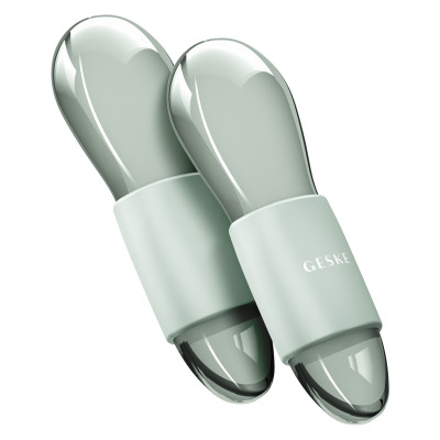 Подвійний масажер для очей GESKE Cool&Warm Duo Eye Massager 7 в 1 green
