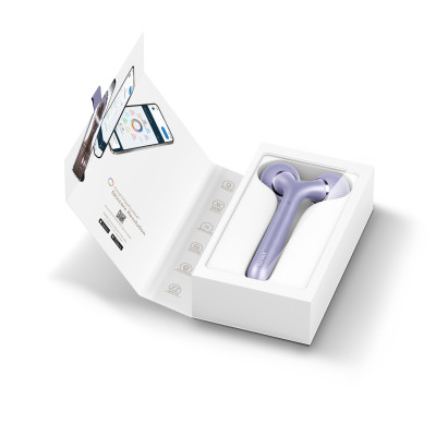 Електронний ультразвуковий ролик для обличчя та тіла GESKE Sonic Facial&Body Roller 4 в 1 violet