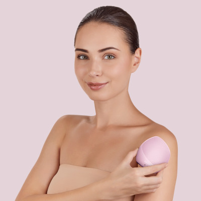 Ультразвукова щітка для тіла та інтенсивний пілінг GESKE Sonic Body Brush&Intensive Exfoliator pink