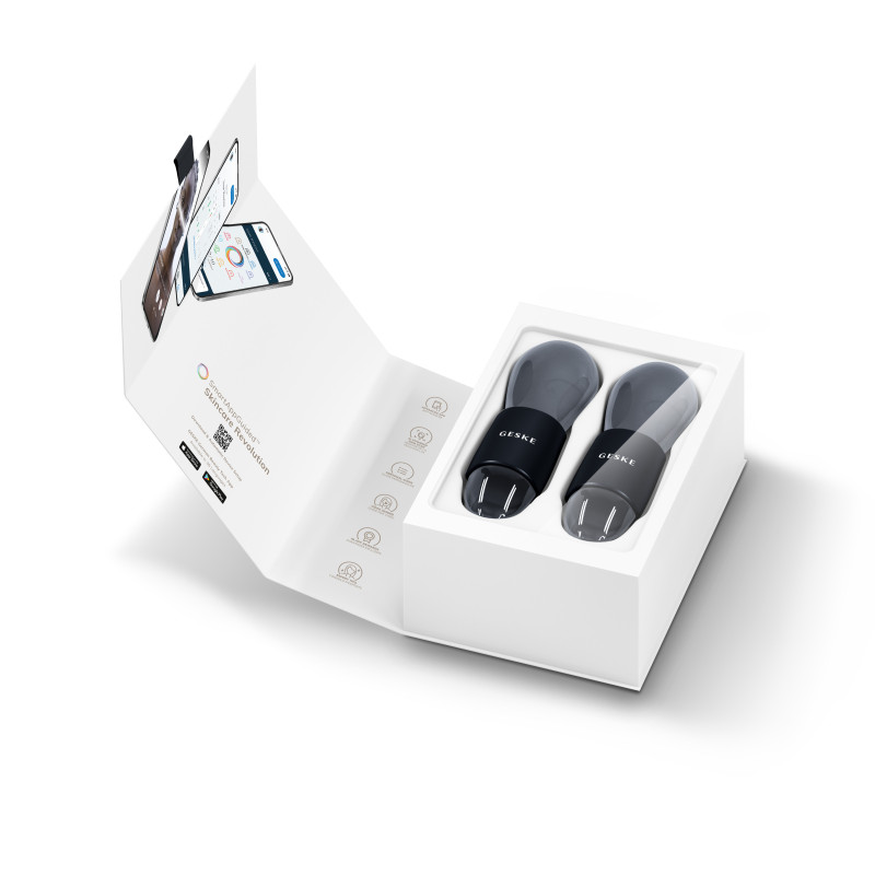 Подвійний масажер для очей GESKE Cool&Warm Duo Eye Massager black