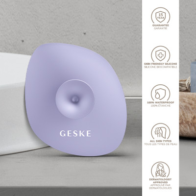 Щітка для обличчя GESKE Facial Brush 4 в 1 з тримачем purple