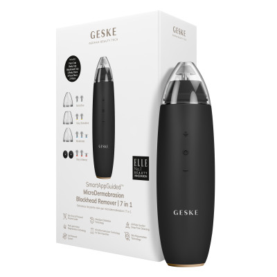 Мікродермабразійний пристрій для видалення чорних цяток GESKE MicroDermabrasion Blackhead Remover 7 в 1 gray