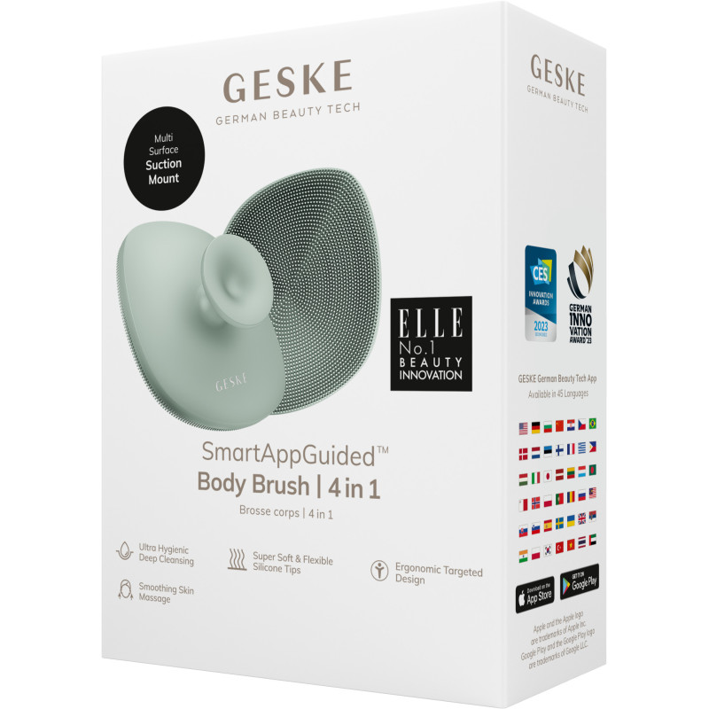 Щітка для тіла GESKE Body Brush 4 в 1 green