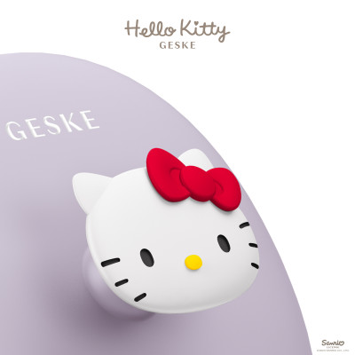 Щітка для обличчя GESKE Facial Brush 3 в 1 by Hello Kitty з тримачем purple