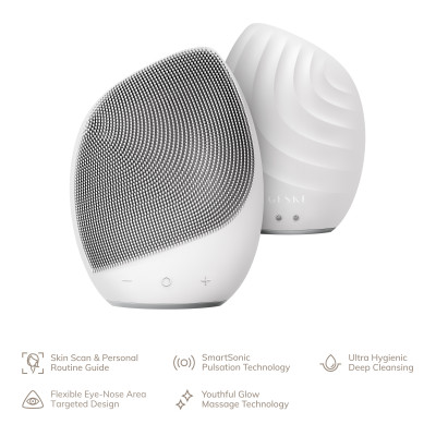 Електронна ультразвукова щітка для обличчя GESKE Sonic Facial Brush 5 в 1 white