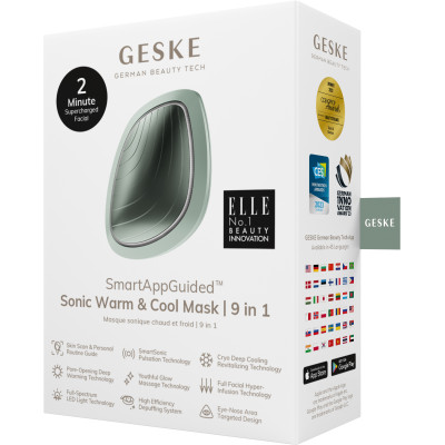 Ультразвукова маска тепло та холод GESKE Sonic Warm&Cool Mask 9 в 1 green