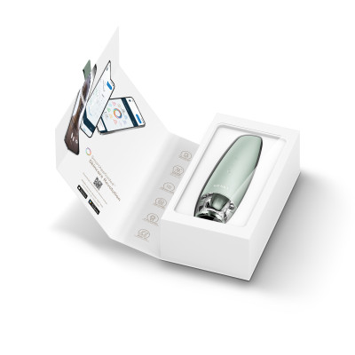 Антивіковий LED-випромінювач для відновлення шкіри обличчя GESKE Anti-Aging Skin Renewer 9 в 1 green