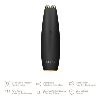 Мікрострумова ручка для підтяжки обличчя GESKE MicroCurrent Face-Lift Pen gray