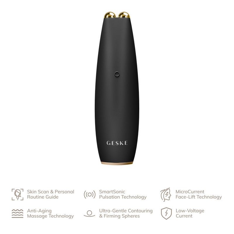 Мікрострумова ручка для підтяжки обличчя GESKE MicroCurrent Face-Lift Pen gray