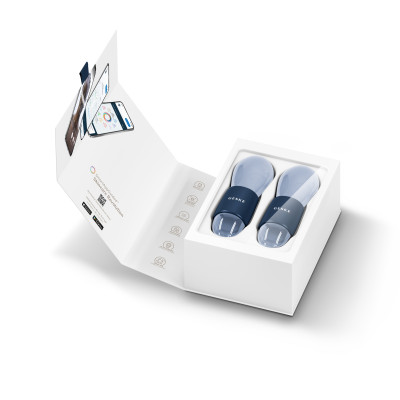 Подвійний масажер для очей GESKE Cool&Warm Duo Eye Massager 7 в 1 midnight